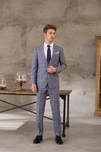 Shenzhen Tailor-made High-quality Wool Cashmere Business Casual Color Matching Suit Groom Wedding Dress Three-piece Suit