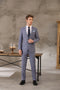 Shenzhen Tailor-made High-quality Wool Cashmere Business Casual Color Matching Suit Groom Wedding Dress Three-piece Suit