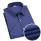 Short Sleeved Shirt for Men's Summer Solid Color Pure Cotton Non Ironing and Wrinkle Resistant Business Work White Shirt