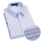 Short Sleeved Shirt for Men's Summer Solid Color Pure Cotton Non Ironing and Wrinkle Resistant Business Work White Shirt