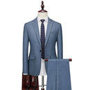 Single Breasted Suit Set for Men's High-end Wool Business Dress Groom's Wedding Dress Men's Suit
