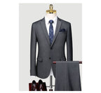 Slim Business Black Suit Men's Wedding Suit