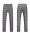 Slim Fit Plaid Stripe Elegant Gentleman Business Set Wedding Men's Set 3 Pieces