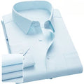 Solid Color Professional Business Slim Fitting Casual Long Sleeved Men's Clothing Shirt