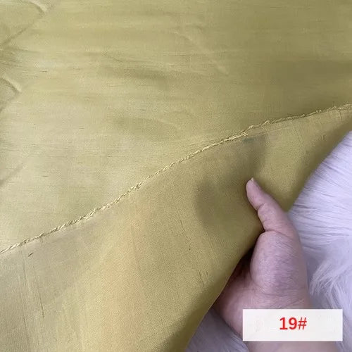 Solid Color Silk Double Palace Fabric Stiff Mulberry Silk Double Palace Fabric Dyed Yarn Double Palace Fabric Silk Clothing