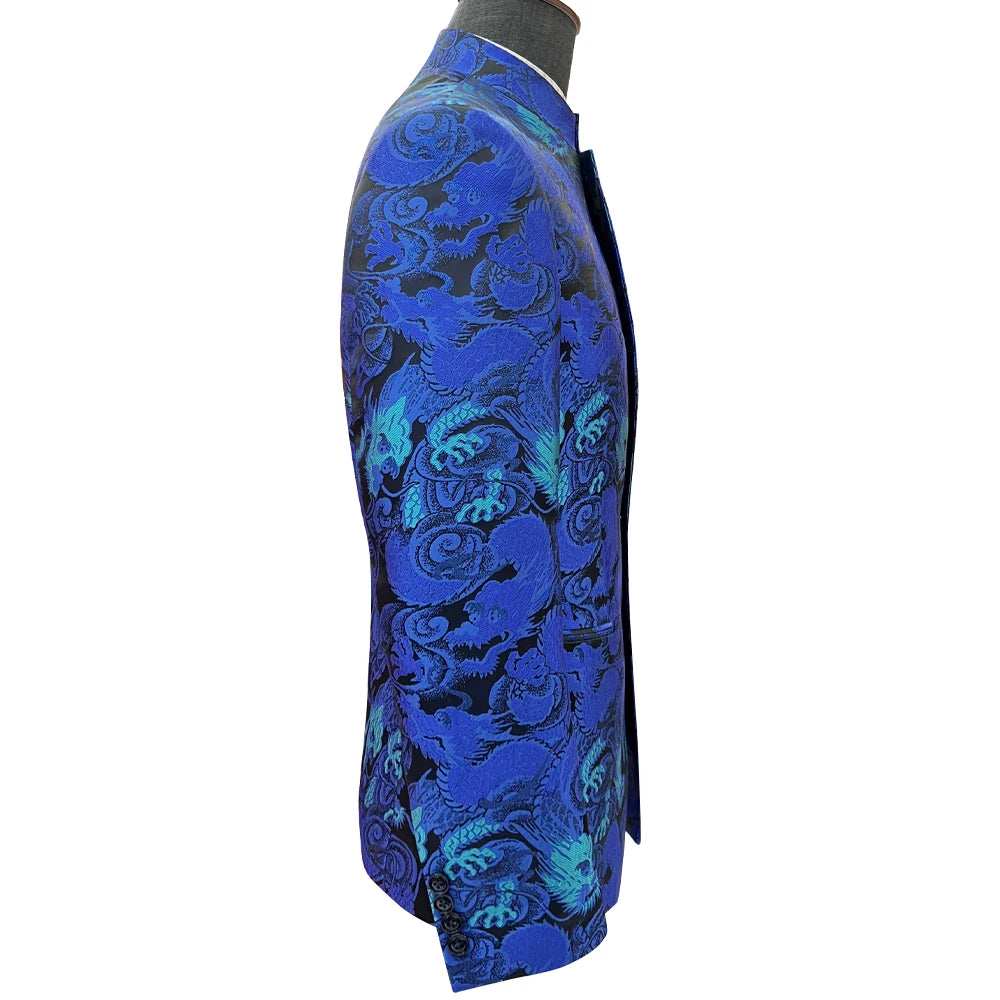 Standing Collar Chinese Suit Formal Dress Zhongshan Suit