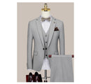 Suit Men's Three Piece Suit Korean Formal Light Mature Wind Black Men's Suit