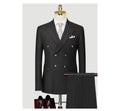 Suit Suit for Men's Business White Double Breasted Korean Version Slim Fitting Luxury Bridegroom's Wedding Men's Wear