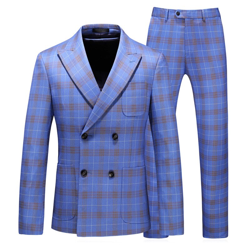 Suit Wholesale Autumn New Large Double Breasted Men's Suit 3-piece Se ...