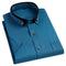 Summer Casual Solid Color Non Ironing Business Black Diamond Button Men's Shirt Best Man's Shirt Short Sleeved Shirt Man