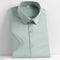 Summer New Men's Short Sleeve Shirt Business Casual Royal Blue Shirt Men's Half Sleeve Slim Fit and Non Iron