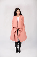Swing Cashmere Coat Türkiye Blue Dress Mother Elegant Women's Dress