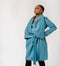 Swing Cashmere Coat Türkiye Blue Dress Mother Elegant Women's Dress