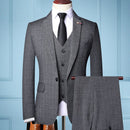 Men 's Slim Fit Business Suit Men Fashion 3 Pieces Mens Blazers Tuxedos Suits Groom Best Wedding Suits