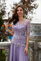 Tailor Custom Color Lavender/Pink/Blue A Line Tulle Long Prom Dresses Sweetheart Boning Fitted Top Simple Formal Evening Gowns