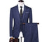 Tailor Make Men's Suit Blue Single Breasted Suit Customized Make 3pcs Suit