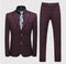 Tailor Make Slim Fit Suit Plaid British Business Men's 3 Piece Wedding Brides Man Formal Suit