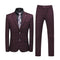 Tailor Make Slim Fit Suit Plaid British Business Men's 3 Piece Wedding Brides Man Formal Suit