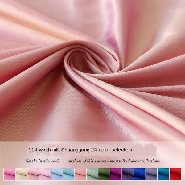 Tailor Shop Color-changing Silk Double Palace Fabric Mulberry Silk Shantung Silk Raw Silk Thai Silk Good Lustar Dupion Fabric