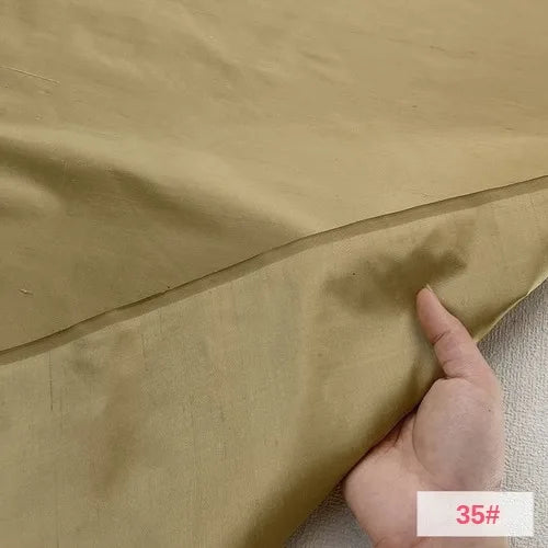 Tailor Shop Color-changing Silk Double Palace Fabric Mulberry Silk Shantung Silk Raw Silk Thai Silk Good Lustar Dupion Fabric