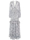 Tailor Shop Custom French Retro Floral Dress Minority Design Long Skirt Printed Female Temperament Super Long Swing Skirt
