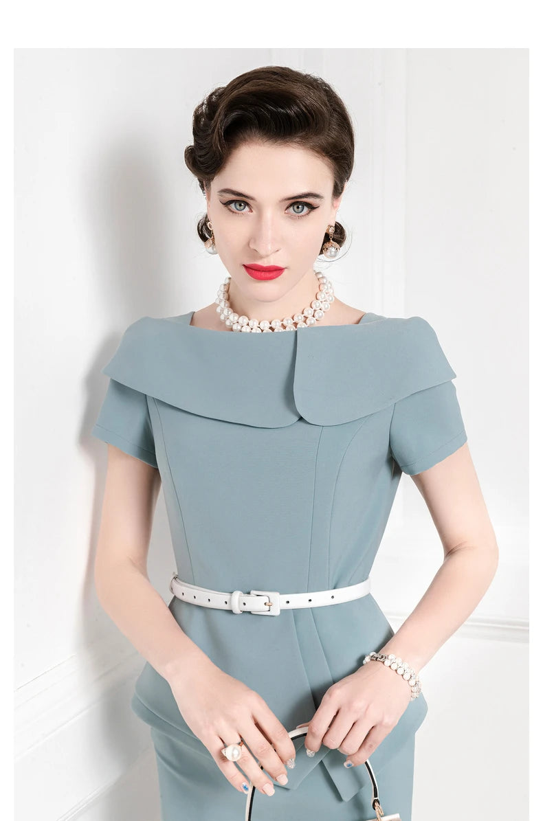 Tailor Shop Custom Made Outfit for Weddings Women Off Shoulder Sexy Party Blue Color Dress Mother of The Bride