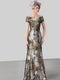 Tailor Shop Custom Made Summer Dresses Party Guest Gown Brocade Jacquard Plus Size Mother of The Bride Dress Formal Dress