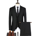 Tailor Shop Custom Men's Suit Slim Fitting Wedding Jacket Casual Business Suit Tuxedo Vest Formal Three Piece Set