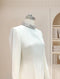 Tailor Shop Custom Round Neck Diagonal Edge with Diamond Sequins Beige Dress