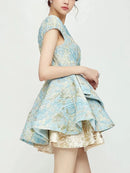 Tailor Shop Custom Turquoise Princess Evening Dress Size Bride Dress