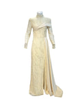 Tailor Shop Customized Elegant Off White Lace Long Dress Princess Evening Dress