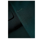 Tailor Shop Men's British Style Groom Wedding Suit Slim Fit Business Casual Custom Double-breasted Dark Green Suit
