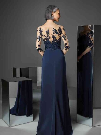 Tailor Shop Mother Groom Mother of Bride Dresses Bride Mothers Outfit Party Dress Plus Size Navy Blue Mother of The Bride Gowns