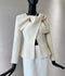 Tailor Shop Slim Classic Cream Crepe Bow Neck Bride Long-sleeved Only Jacket