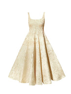 Tailor Shop Tailor-made French Style Light Luxury High Quality Jacquard Heavy Work Waistband Dress