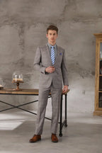 Tailor-made High Quality 150's Wool and Cashmere Fabric Tailor Made Suit Men Double Breast