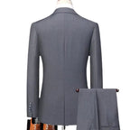 Tailored Two-piece Slim Fitting Business Men's Set Classic High-quality Wedding Dress