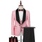 Temperament Slim Fit Men's Business Casual Set Wedding Groom Clothing Set Three Piece Set