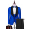 Temperament Slim Fit Men's Business Casual Set Wedding Groom Clothing Set Three Piece Set