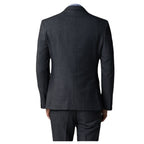 The Groom Married Men's Three Piece British Double Breasted Suit Men's Slim Korean Striped Suit Men