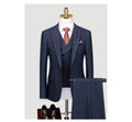 Western Three Piece Bridegroom Wedding Dress Korean Version Slim Fitting Autumn and Winter Gray Casual Suit Men's Suit