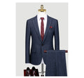 Western Three Piece Bridegroom Wedding Dress Korean Version Slim Fitting Autumn and Winter Gray Casual Suit Men's Suit