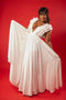 White Butterfly Dress Mother's Dress for Bridal Wedding Evening Dress