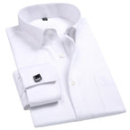 White Shirt Business Men's Long Sleeved Shirt Groom's Cotton Slim Fitting Shirt