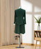 Winter Fashion Elegant Green Heavy Industry Women's Beaded Fake Two Piece Dress