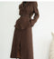 Woolen Tweed Wrapped Waistband Suit A-line Skirt Suit Mother of The Groom Dress  Formal Dresses