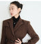 Woolen Tweed Wrapped Waistband Suit A-line Skirt Suit Mother of The Groom Dress  Formal Dresses