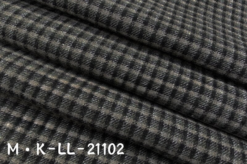 Woolen Woolen Fabric Autumn and Winter Fragrance All Wool Fabric Plaid Wool Fabric Men's and Women's Clothing