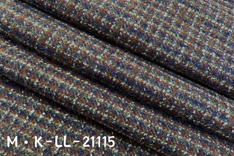 Woolen Woolen Fabric Autumn and Winter Fragrance All Wool Fabric Plaid Wool Fabric Men's and Women's Clothing