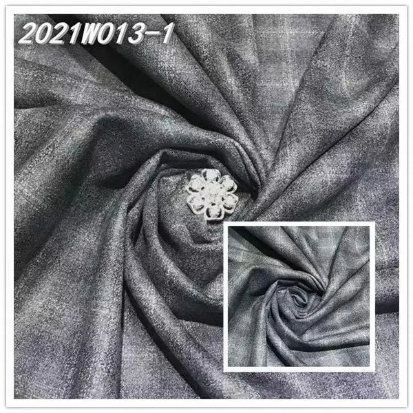 Worsted Autumn and Winter Suit Set, Pure Wool Fabric, All Wool Fabric, Cover Material for Men and Women's Clothing